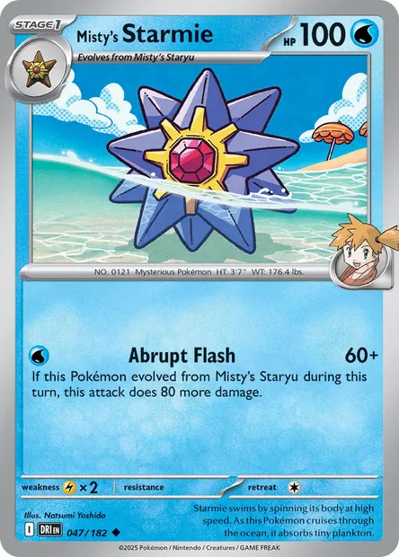 Misty's Starmie, Pokémon card DRI 047 — Destined Rivals set