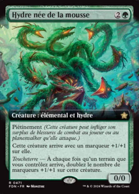 Hydre née de la mousse, carte Magic FDN 471 — extension Foundations