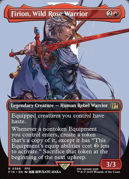 Firion, Wild Rose Warrior, Magic card FIN 386 — Final Fantasy set