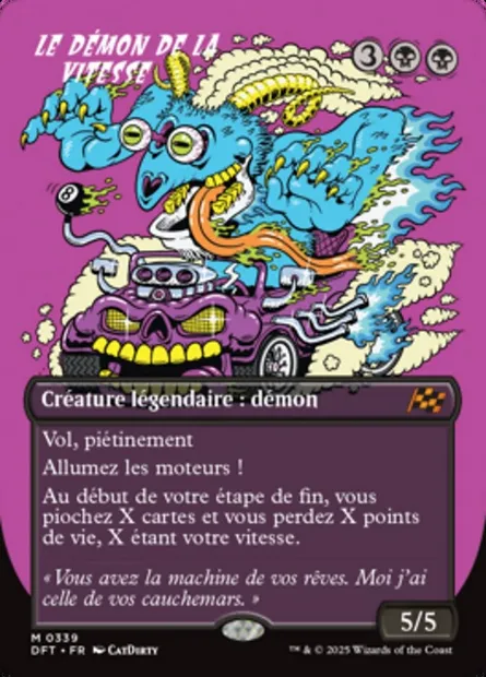 Le Démon de la vitesse, carte Magic DFT 339 — extension Aetherdrift