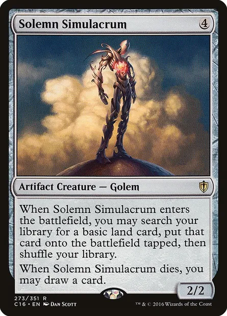 Solemn Simulacrum, Magic card C16 273 — Commander 2016 set