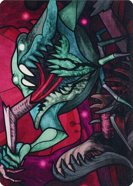 Yargle, Glutton of Urborg // Yargle, Glutton of Urborg, Magic card AMOM 72 — March of the Machine Art Series set