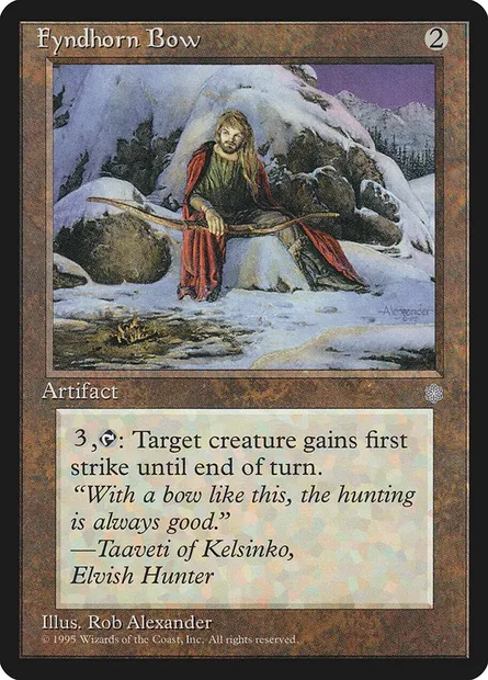 Fyndhorn Bow, Magic card ICE 318 — Ice Age set
