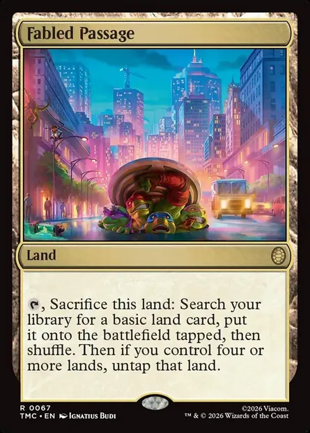 Fabled Passage, Magic card TMC 67 — Teenage Mutant Ninja Turtles Eternal set