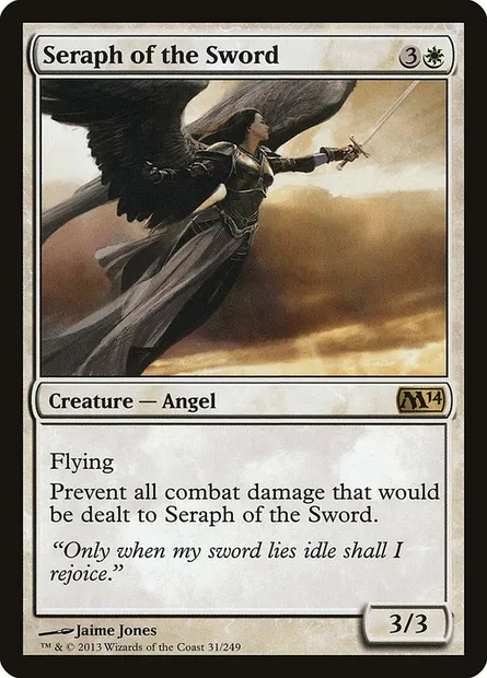 Seraph of the Sword, Magic card M14 31 — Magic 2014 set