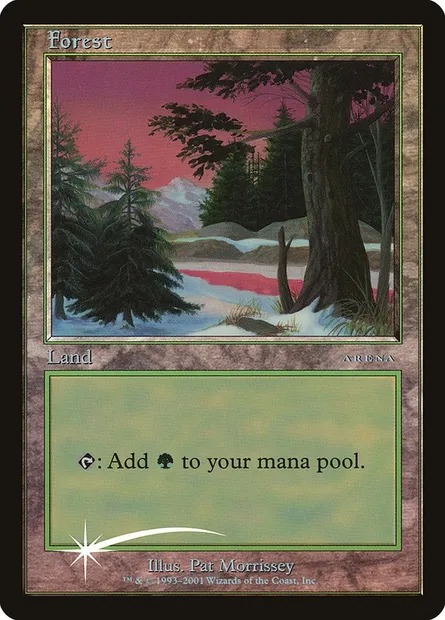 Forest, Magic card PAL01 1 — Arena League 2001 set