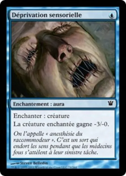 Déprivation sensorielle, carte Magic ISD 74 — extension Innistrad