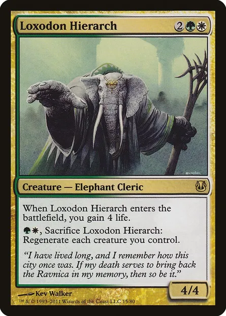 Loxodon Hierarch, Magic card DDH 15 — Duel Decks: Ajani vs. Nicol Bolas set