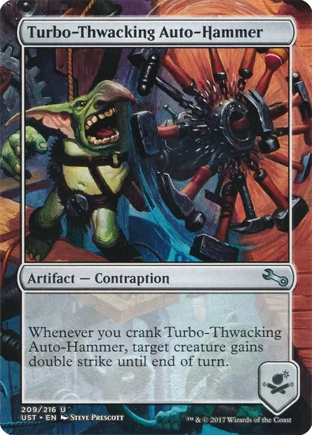 Turbo-Thwacking Auto-Hammer, carte Magic UST 209 — extension Unstable