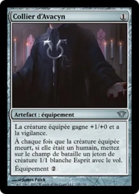 Collier d'Avacyn, carte Magic DKA 145 — extension Obscure Ascension