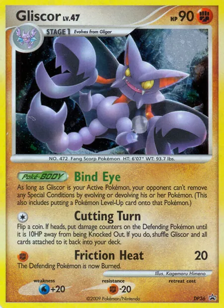Gliscor, Pokémon card DP 36 — DP Black Star Promos set