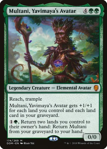 Multani, Yavimaya's Avatar, Magic card DOM 174 — Dominaria set