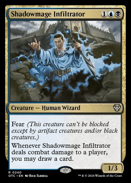 Shadowmage Infiltrator, Magic card OTC 240 — Outlaws of Thunder Junction Commander set