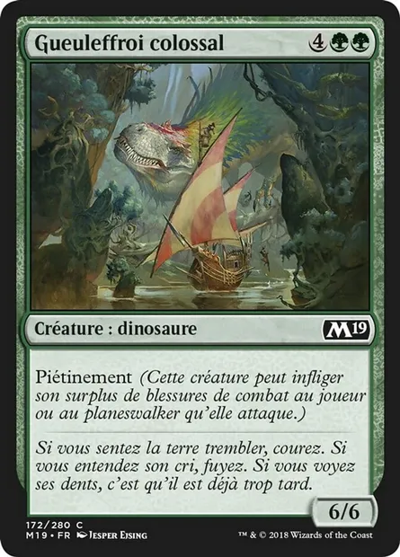 Gueuleffroi colossal, carte Magic M19 172 — extension Core Set 2019