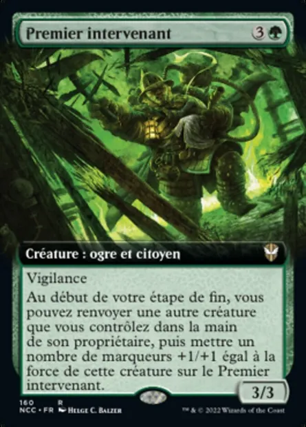 Premier intervenant, carte Magic NCC 160 — extension New Capenna Commander