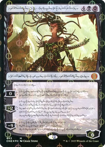 Vraska, Betrayal's Sting, Magic card ONE 443 — Phyrexia: All Will Be One set