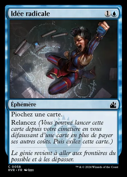Idée radicale, carte Magic RVR 58 — extension Ravnica Remastered