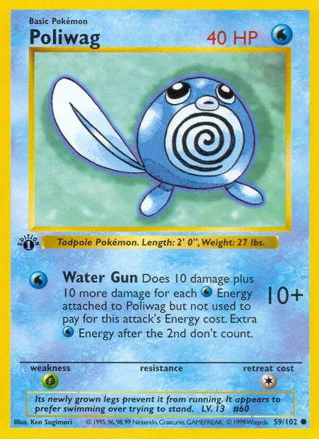 Poliwag, Pokémon card BS 59 — Base Set set