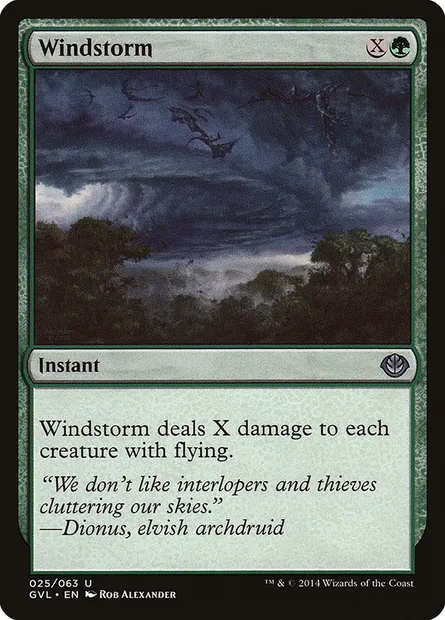 Trombe, carte Magic GVL 25 — extension Duel Decks Anthology: Garruk vs. Liliana
