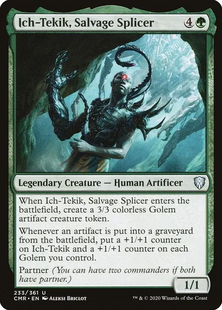 Ich-Tekik, Salvage Splicer, Magic card CMR 233 — Commander Legends set