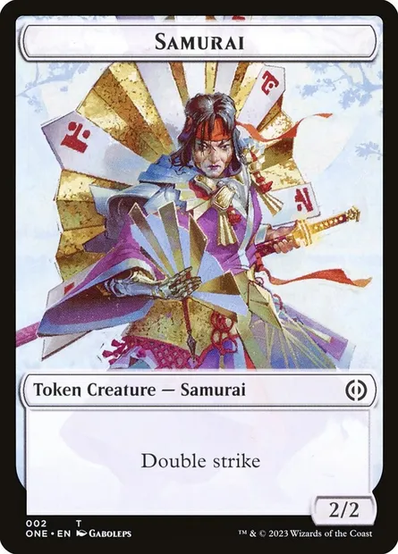 Samurai, carte Magic TONE 2 — extension Phyrexia: All Will Be One Tokens