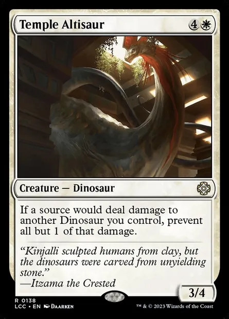 Temple Altisaur, Magic card LCC 138 — The Lost Caverns of Ixalan Commander set