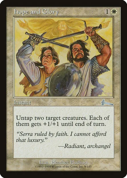 Hope and Glory, Magic card ULG 9 — Urza's Legacy set