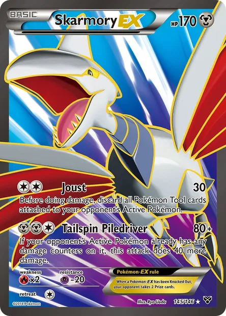 Skarmory EX, Pokémon card XY 145 — XY set