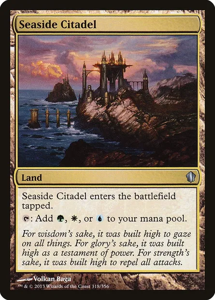 Seaside Citadel, Magic card C13 318 — Commander 2013 set