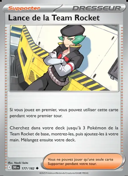 Lance de la Team Rocket, carte Pokémon DRI 177 — extension Rivalités Destinées