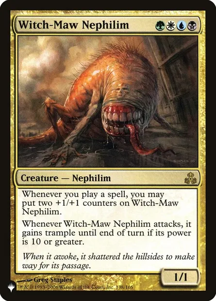 Witch-Maw Nephilim, Magic card PLST GPT-138 — The List set