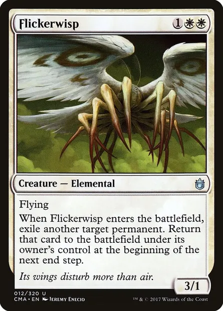 Flickerwisp, Magic card CMA 12 — Commander Anthology set