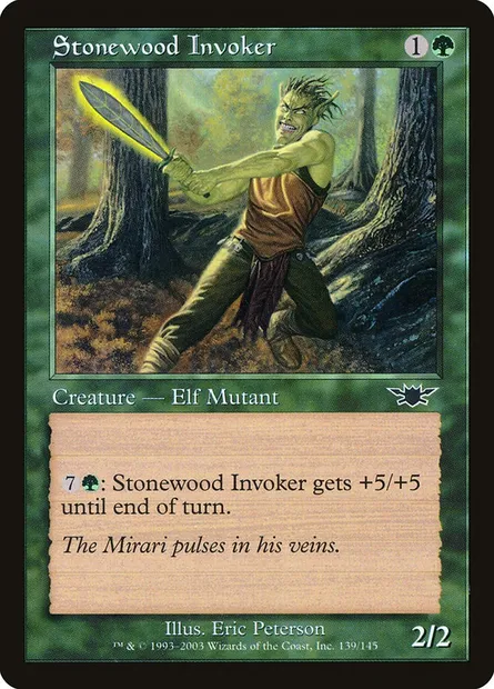 Stonewood Invoker, Magic card LGN 139 — Legions set