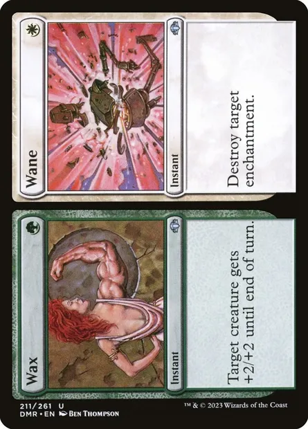 Wax // Wane, carte Magic DMR 211 — extension Dominaria Remastered