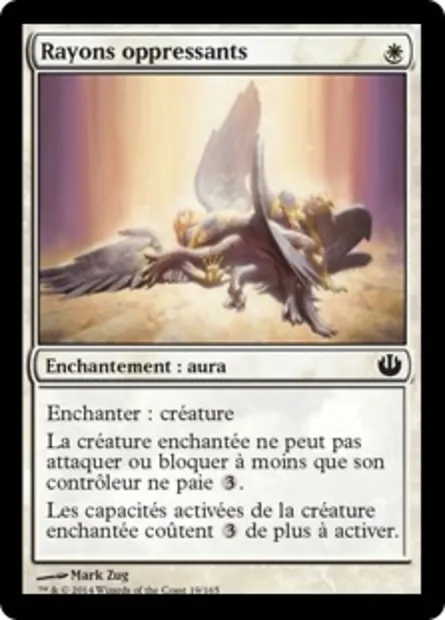 Rayons oppressants, carte Magic JOU 19 — extension Incursion dans Nyx
