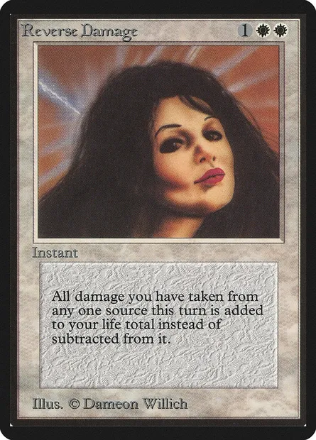 Reverse Damage, Magic card LEB 36 — Limited Edition Beta set