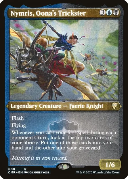 Nymris, Oona's Trickster, Magic card CMR 608 — Commander Legends set