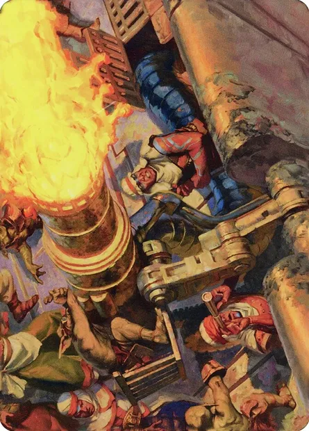 Mana Cannons // Mana Cannons, Magic card ADMU 36 — Dominaria United Art Series set