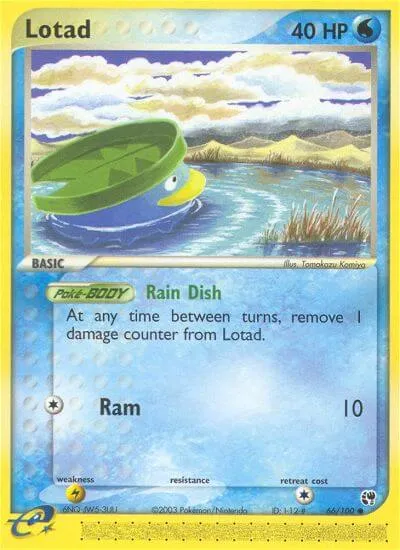 Lotad, Pokémon card SS 66 — Sandstorm set