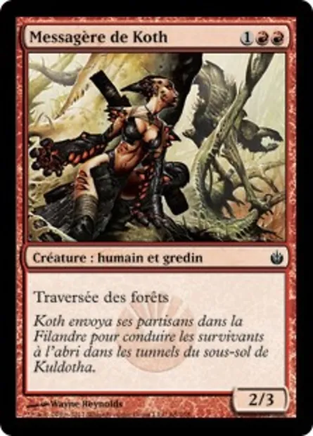 Messagère de Koth, carte Magic MBS 68 — extension Mirrodin assiégé