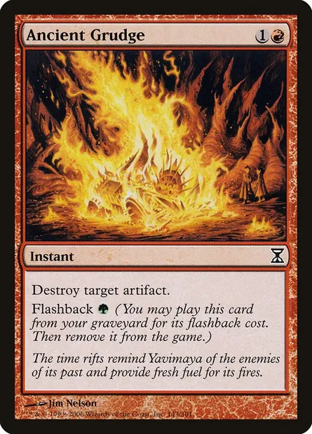 Ancient Grudge, Magic card TSP 143 — Time Spiral set