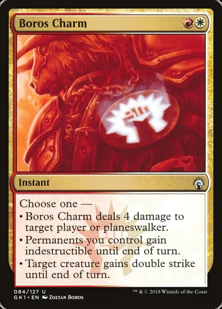 Boros Charm, Magic card GK1 84 — GRN Guild Kit set