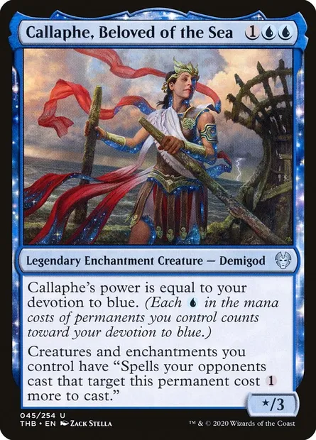 Callaphe, Beloved of the Sea, Magic card THB 45 — Theros Beyond Death set