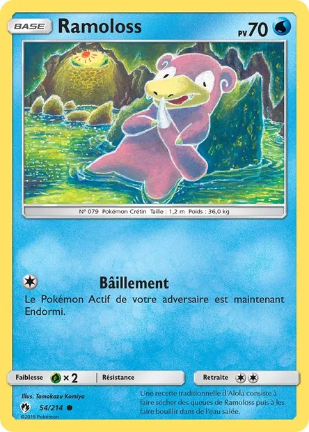 Ramoloss, carte Pokémon LOT 54 — extension Tonnerre Perdu