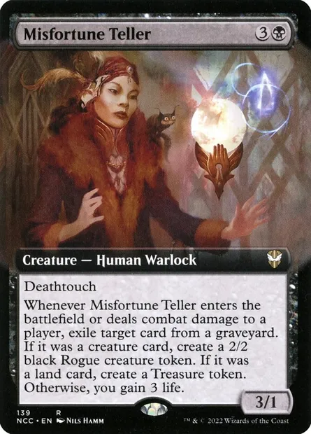 Misfortune Teller, Magic card NCC 139 — New Capenna Commander set