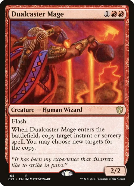 Dualcaster Mage, Magic card C21 165 — Commander 2021 set