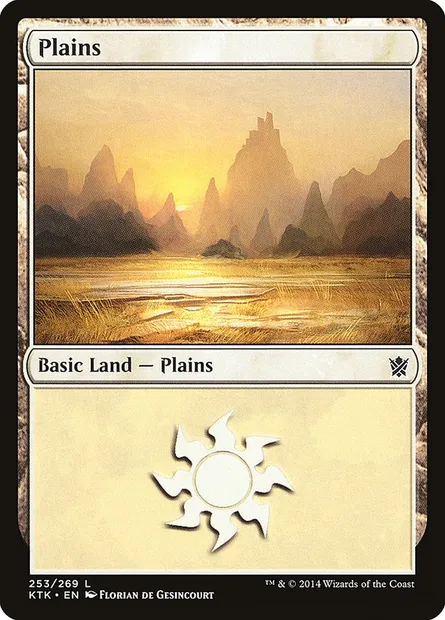 Plains, Magic card KTK 253 — Khans of Tarkir set
