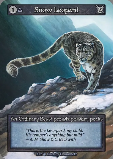 Snow Leopard, Sorcery card BET 162 — Beta set