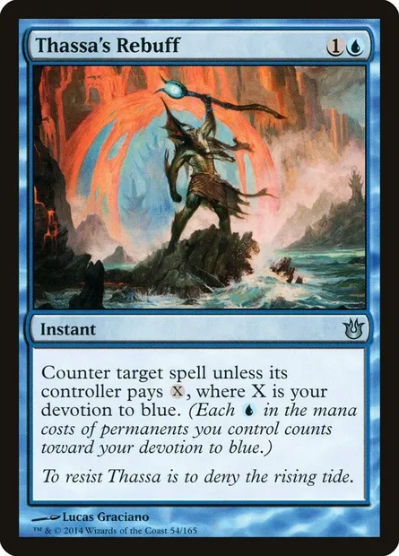 Thassa's Rebuff, Magic card BNG 54 — Born of the Gods set