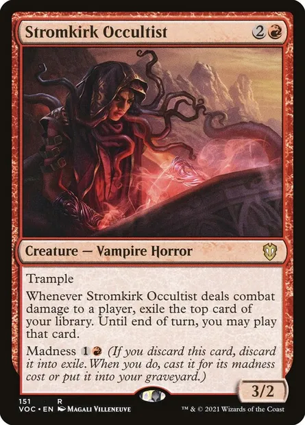 Stromkirk Occultist, Magic card VOC 151 — Crimson Vow Commander set
